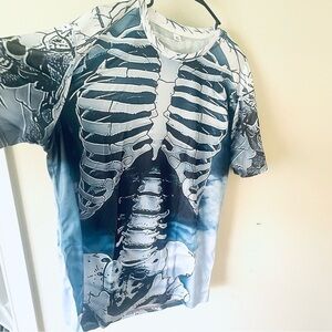 NWOT Funny 3D Print Skeleton T-Shirt for Men - Size XL - Perfect for Halloween!